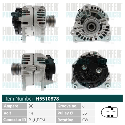 HOFFER Generátor H5510878_HOF