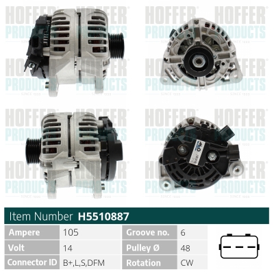 HOFFER Generátor H5510887_HOF