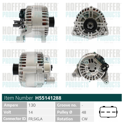 HOFFER Generátor H55141288_HOF