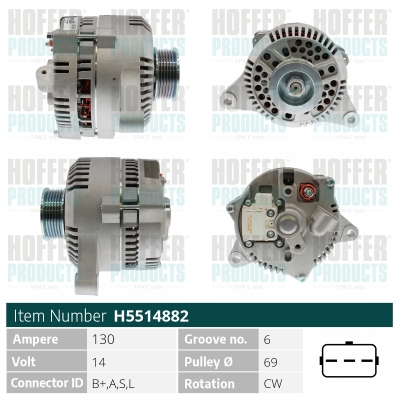 HOFFER Generátor H5514882_HOF