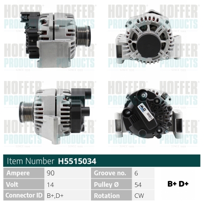 HOFFER Generátor H5515034_HOF