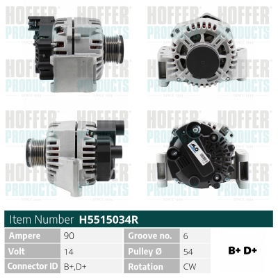 HOFFER Generátor H5515034R_HOF