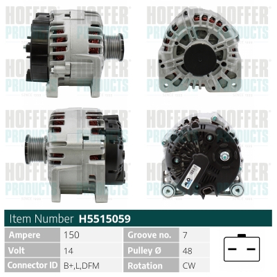 HOFFER Generátor H5515059_HOF