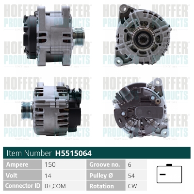 HOFFER Generátor H5515064_HOF