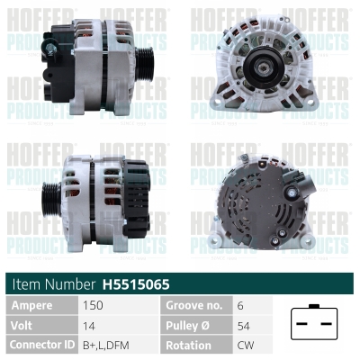 HOFFER Generátor H5515065_HOF