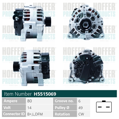 HOFFER Generátor H5515069_HOF