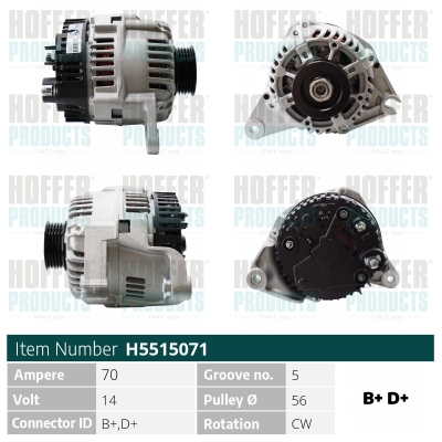 HOFFER Generátor H5515071_HOF