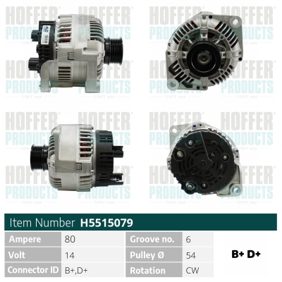 HOFFER Generátor H5515079_HOF