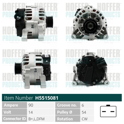 HOFFER Generátor H5515081_HOF