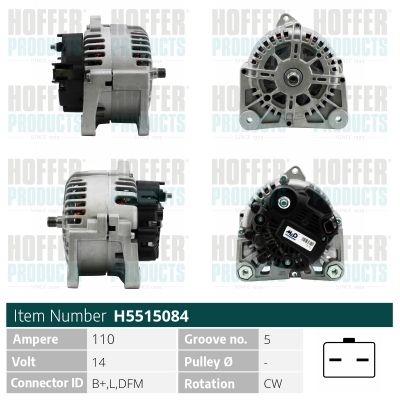 HOFFER Generátor H5515084_HOF