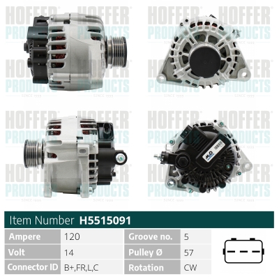 HOFFER Generátor H5515091_HOF