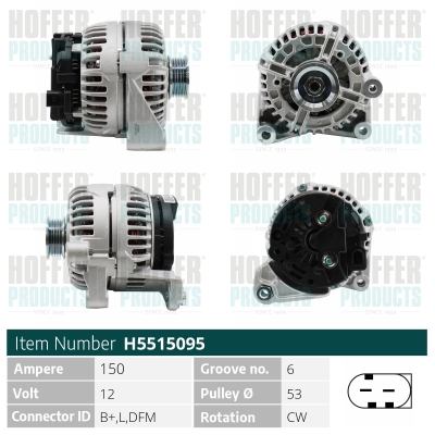 HOFFER Generátor H5515095_HOF