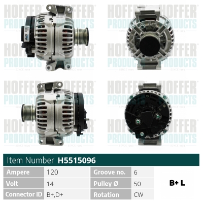 HOFFER Generátor H5515096_HOF