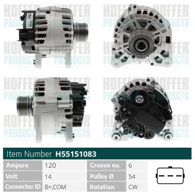 HOFFER Generátor H55151083_HOF