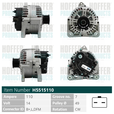 HOFFER Generátor H5515110_HOF