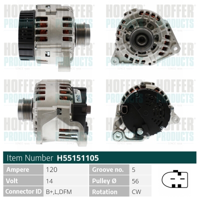 HOFFER Generátor H55151105_HOF