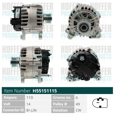 HOFFER Generátor H55151115_HOF