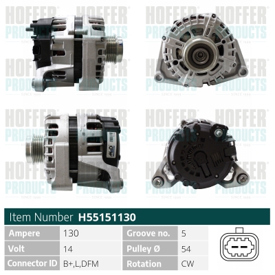 HOFFER Generátor H55151130_HOF