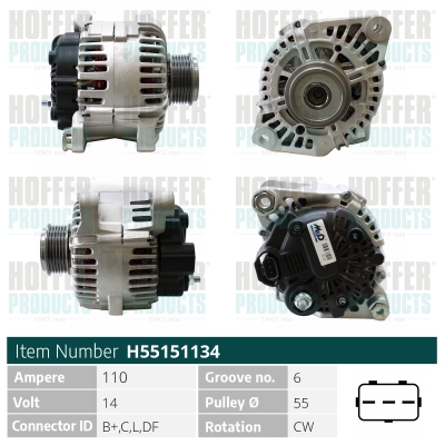 HOFFER Generátor H55151134_HOF