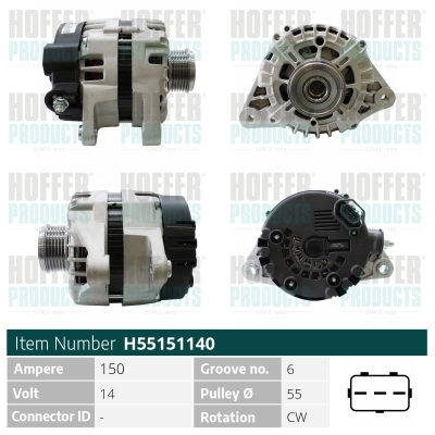 HOFFER Generátor H55151140_HOF