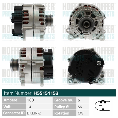 HOFFER Generátor H55151153_HOF