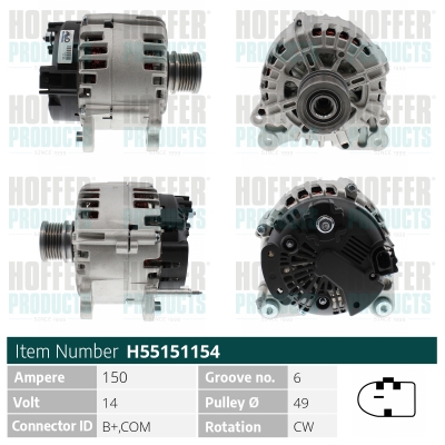 HOFFER Generátor H55151154_HOF