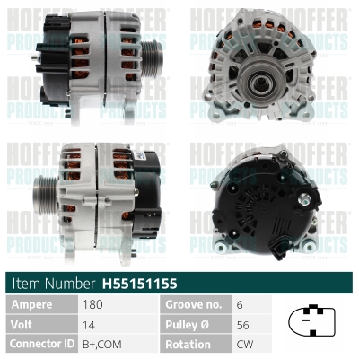 HOFFER Generátor H55151155_HOF