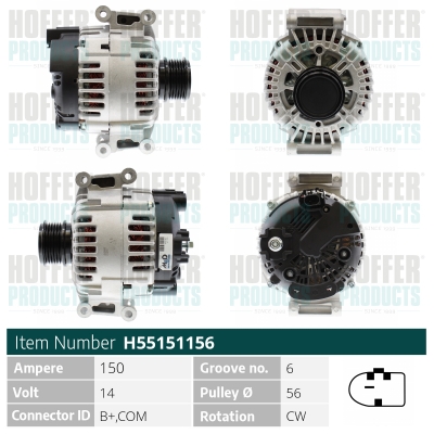 HOFFER Generátor H55151156_HOF