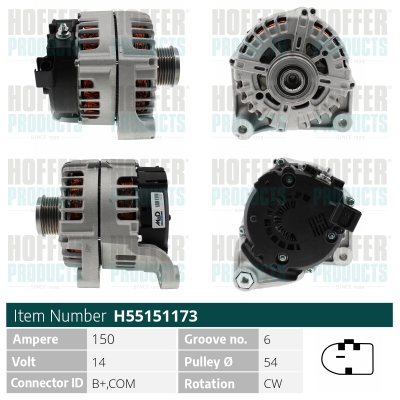 HOFFER Generátor H55151173_HOF