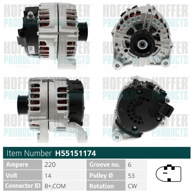 HOFFER Generátor H55151174_HOF