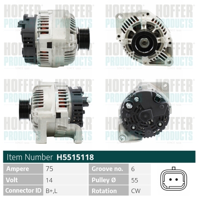 HOFFER Generátor H5515118_HOF