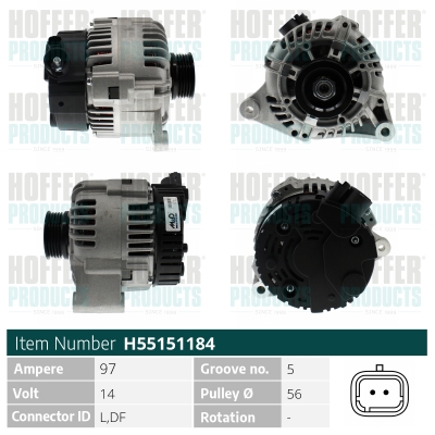 HOFFER Generátor H55151184_HOF