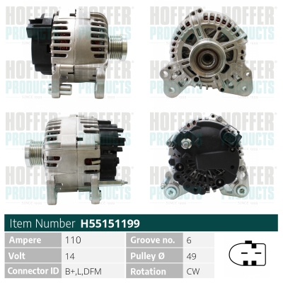 HOFFER Generátor H55151199_HOF