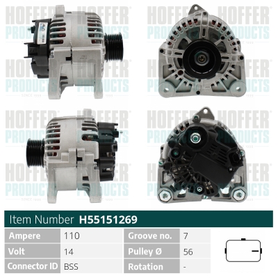 HOFFER Generátor H55151269_HOF