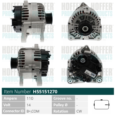 HOFFER Generátor H55151270_HOF