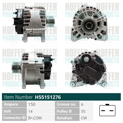 HOFFER Generátor H55151276_HOF