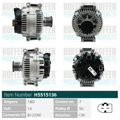 HOFFER Generátor H5515136_HOF