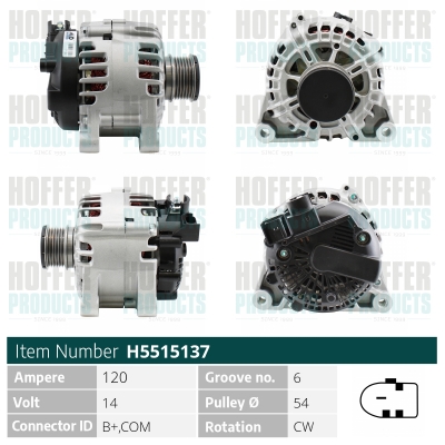 HOFFER Generátor H5515137_HOF