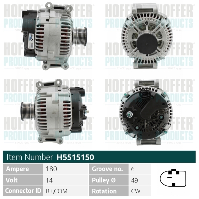 HOFFER Generátor H5515150_HOF