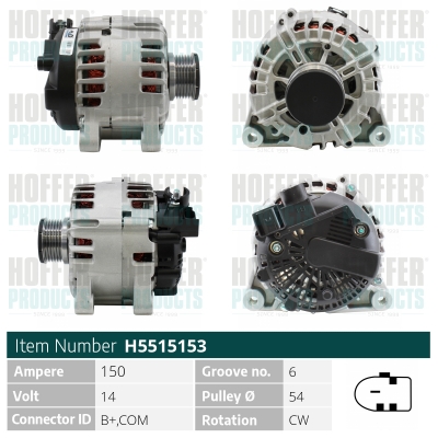 HOFFER Generátor H5515153_HOF