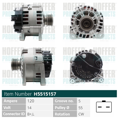 HOFFER Generátor H5515157_HOF