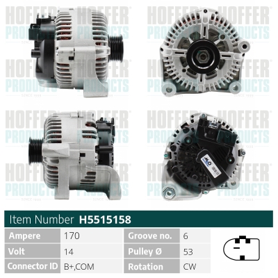 HOFFER Generátor H5515158_HOF