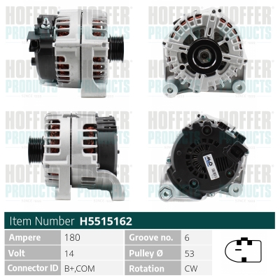 HOFFER Generátor H5515162_HOF