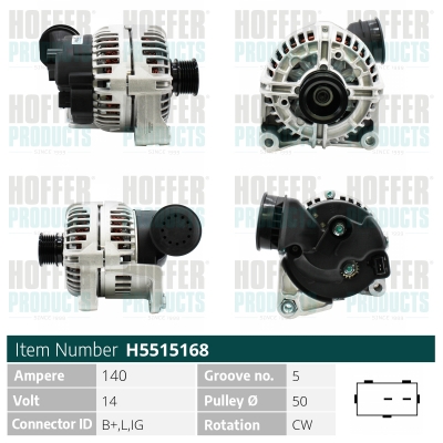 HOFFER Generátor H5515168_HOF