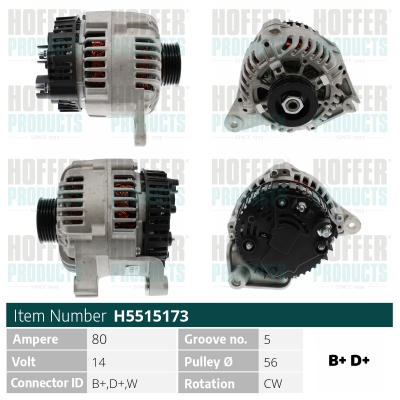 HOFFER Generátor H5515173_HOF