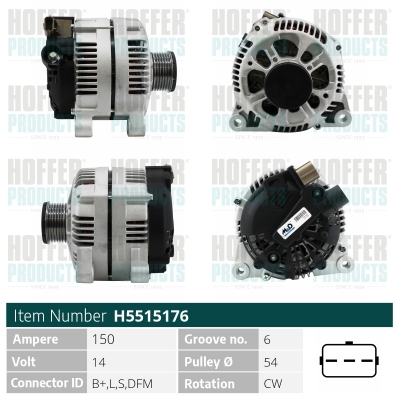 HOFFER Generátor H5515176_HOF