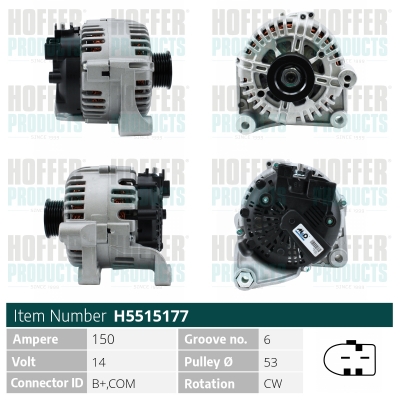 HOFFER Generátor H5515177_HOF