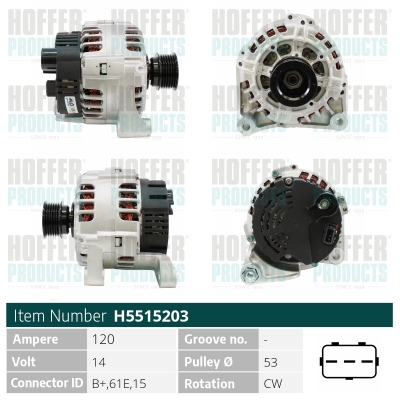 HOFFER Generátor H5515203_HOF