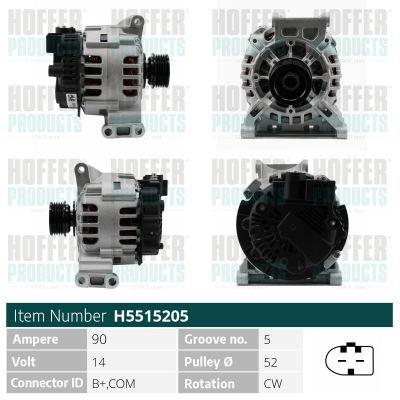 HOFFER Generátor H5515205_HOF