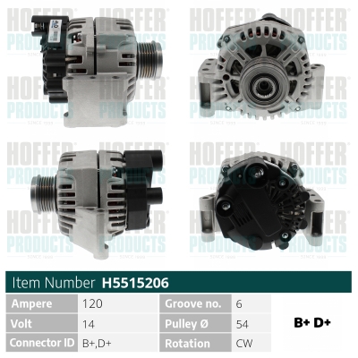 HOFFER Generátor H5515206_HOF